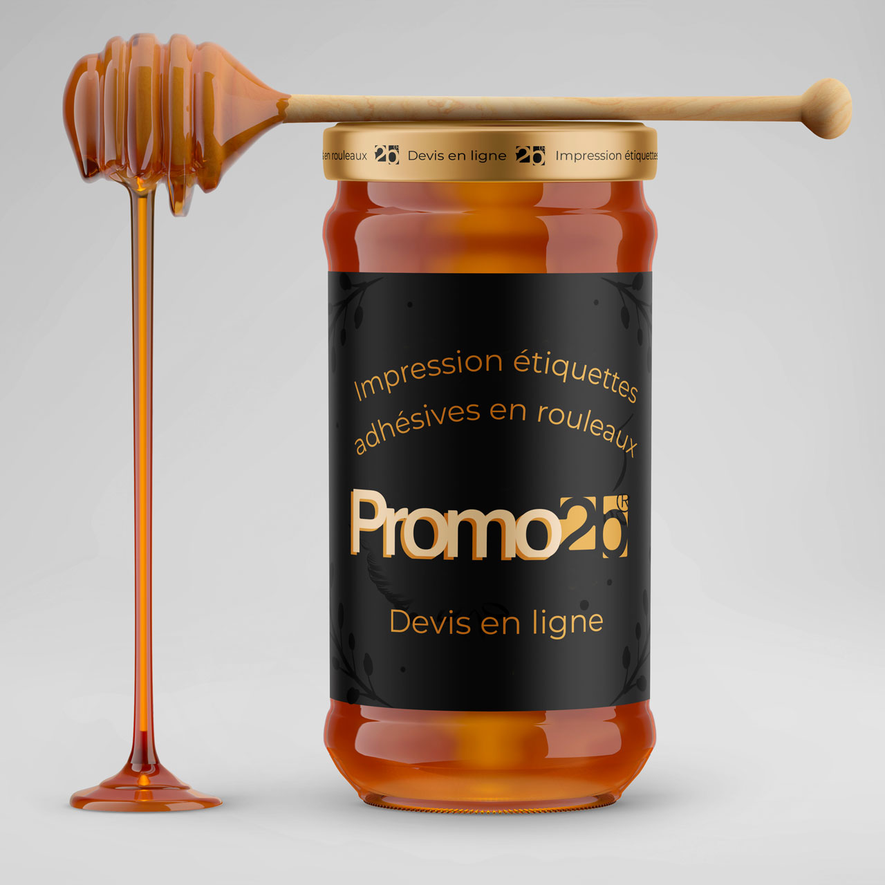 étiquette pot de miel