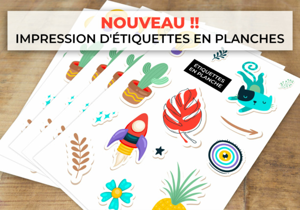 etiquettes en planches